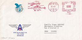 Air Glaciers ( Firmenfreistempel Sion 1) 1974