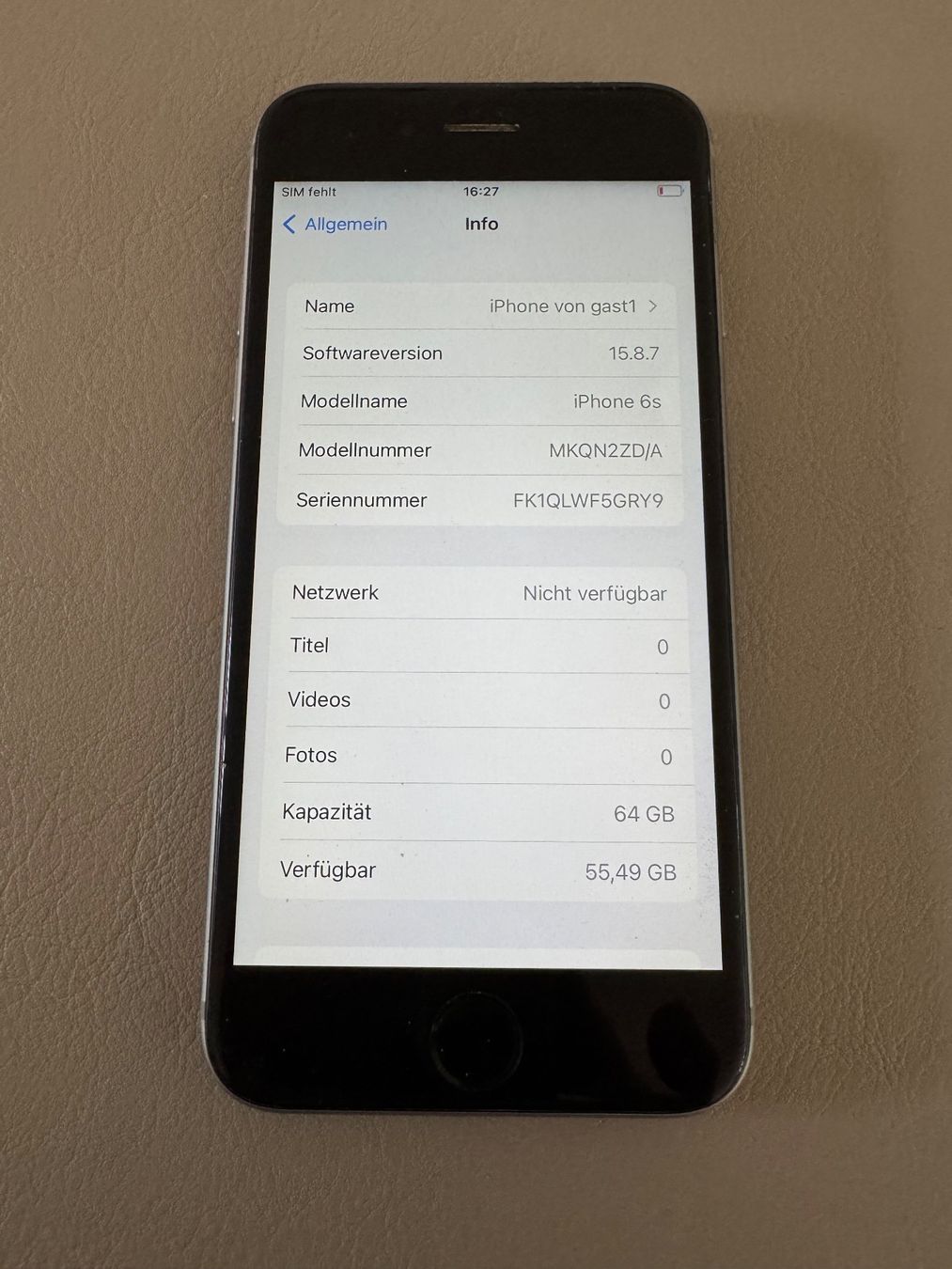 Apple Handys / Smartphones: iPhone 6s – Gebraucht aus Adliswil von Busys 1