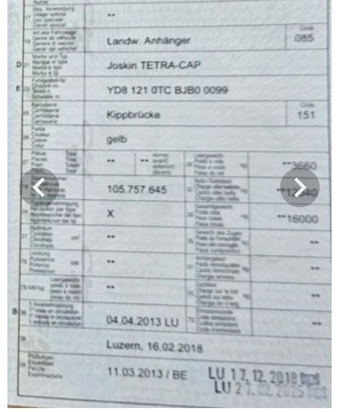 Autoribaltabili: 2 Achs Kipper – Usato da Deitingen venduto da FluDei 2