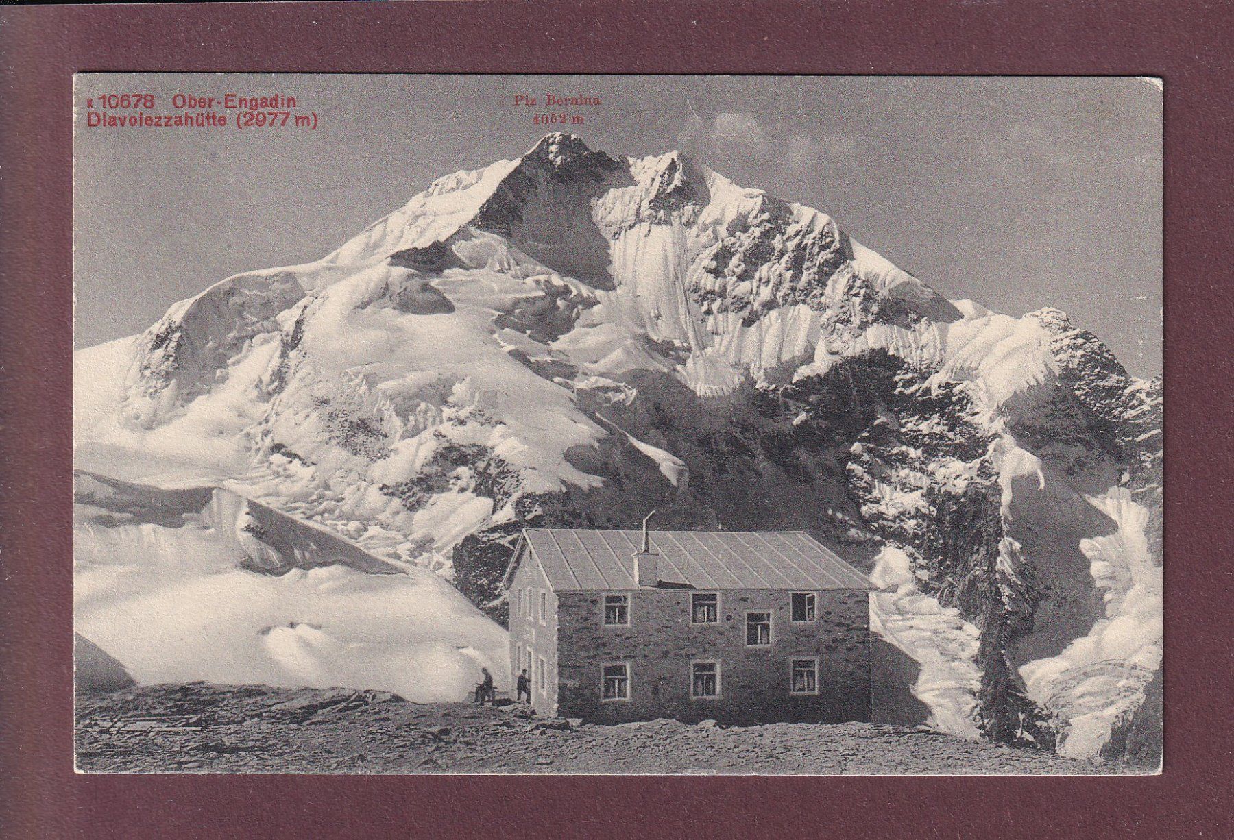 Cartoline postali: DIAVOLEZZAHÜTTE - Piz Bernina – Usato da Pully venduto da nicecards
