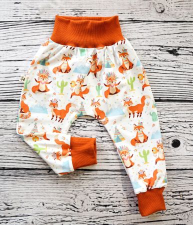Pumphose mit Boho-Fuchs Gr.62/68 - NEU