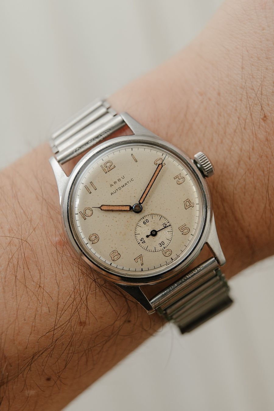 Orologi: Arbu Field Watch Bumper Automatic Radium Dial 34mm 1950s – Usato da Vevey venduto da Vintage_Analog_Goods 9