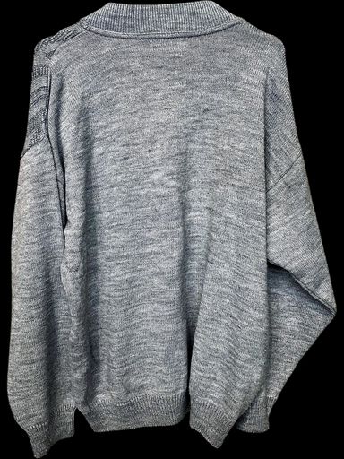 Pullover & Sweatshirts: Umberto Rosetti Grauer Reißverschluss-Strickpullover – Gebraucht aus Zug von vinokilo 3