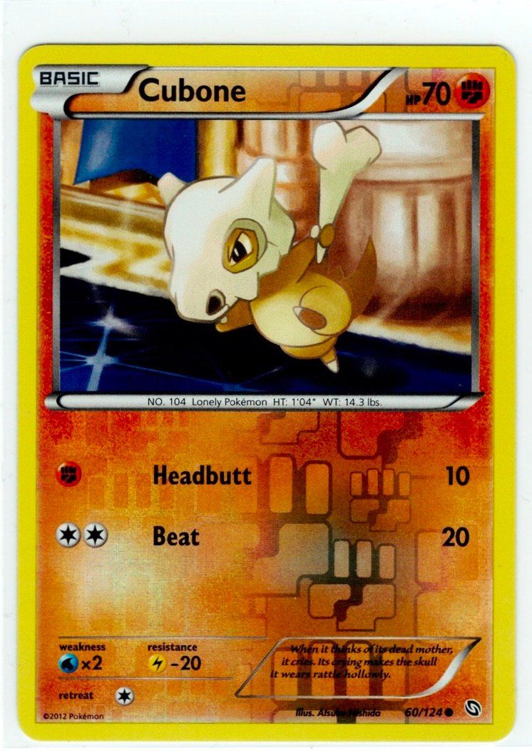 Pokémon Cartes à collectionner: Cubone Reverse Holo 60 – D'occasion à Zürich par PACE79
