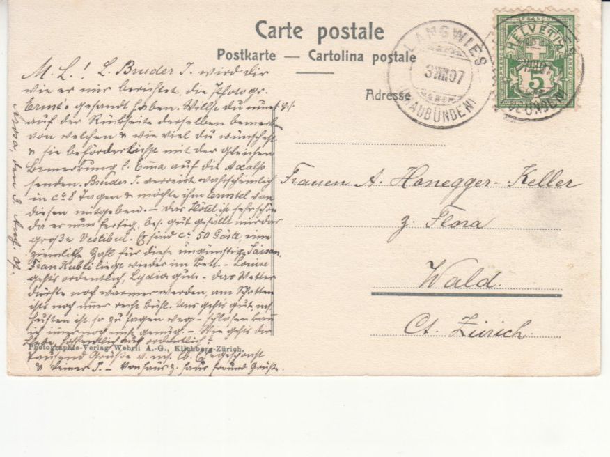 Cartes postales: Arosa 1907 – D'occasion à Bürglen TG par StampGraf 1