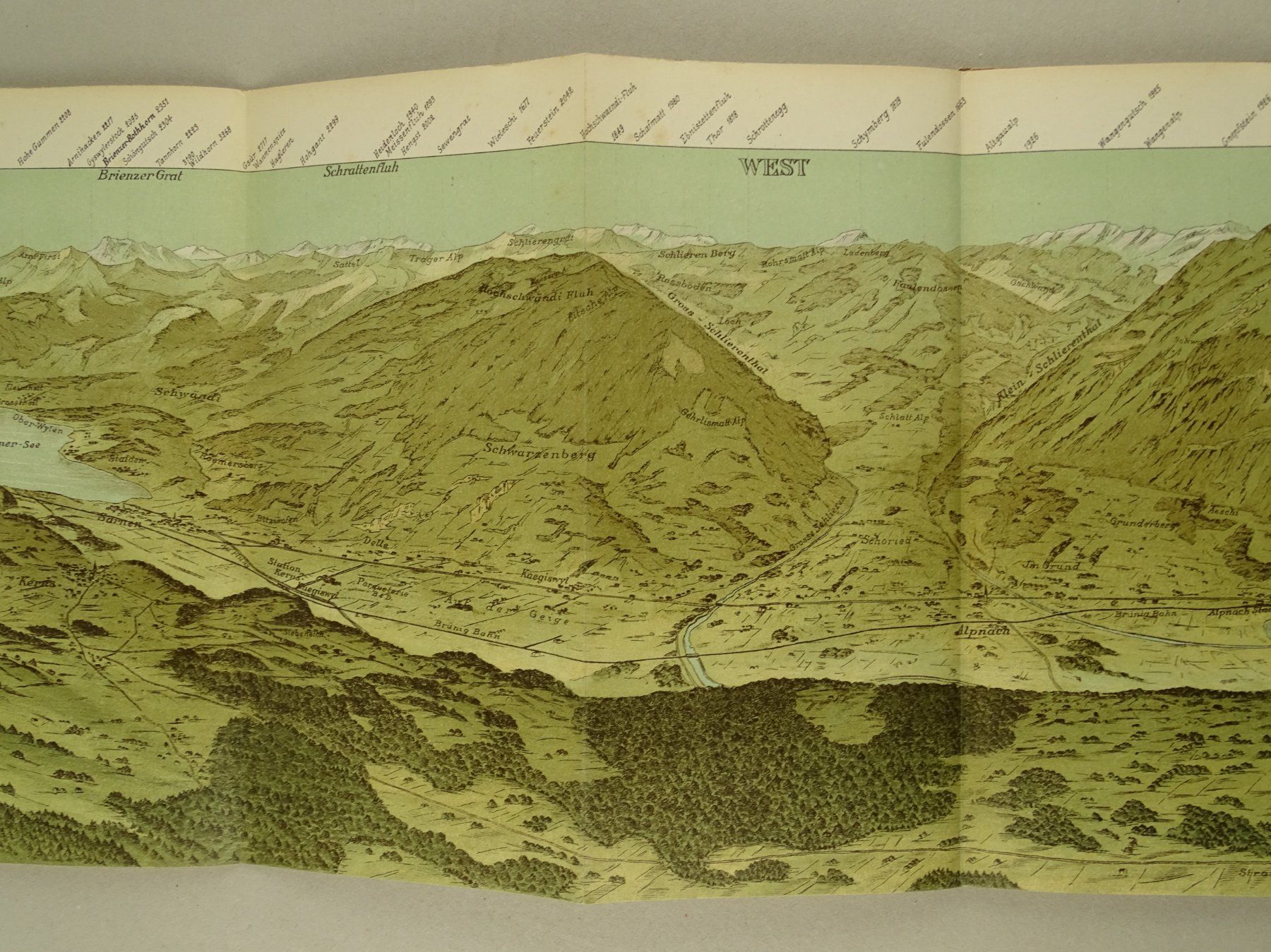 Stiche: STANSERHORN PANORAMA, ALPEN-PANORAMA 1892 – Gebraucht aus Grüningen von Kartensammler 6
