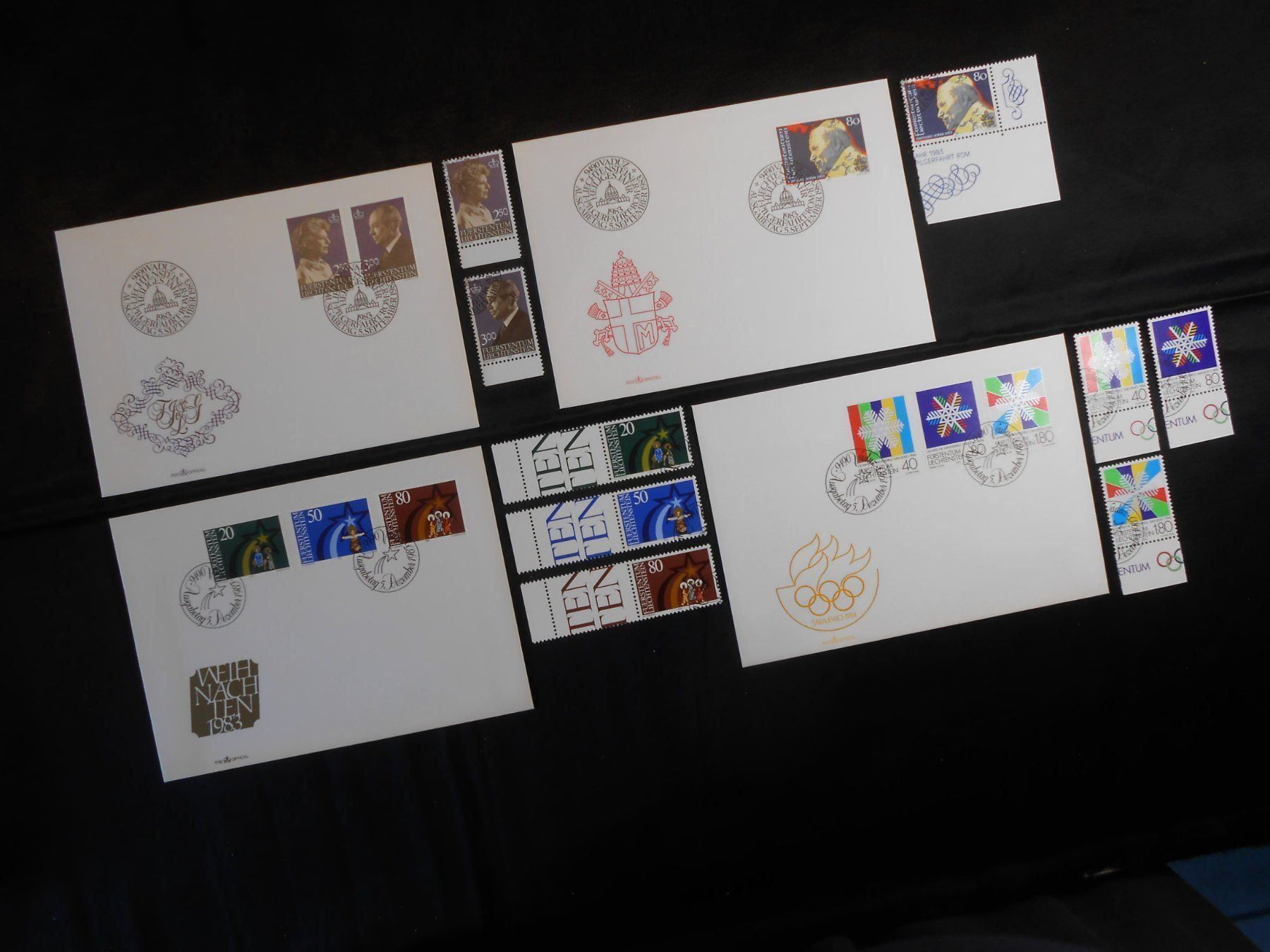 Tutti i francobolli: FL   FDC   1983   Z CHF 28.05 - Lot 168 – Usato da Hallwil venduto da pkaiser44