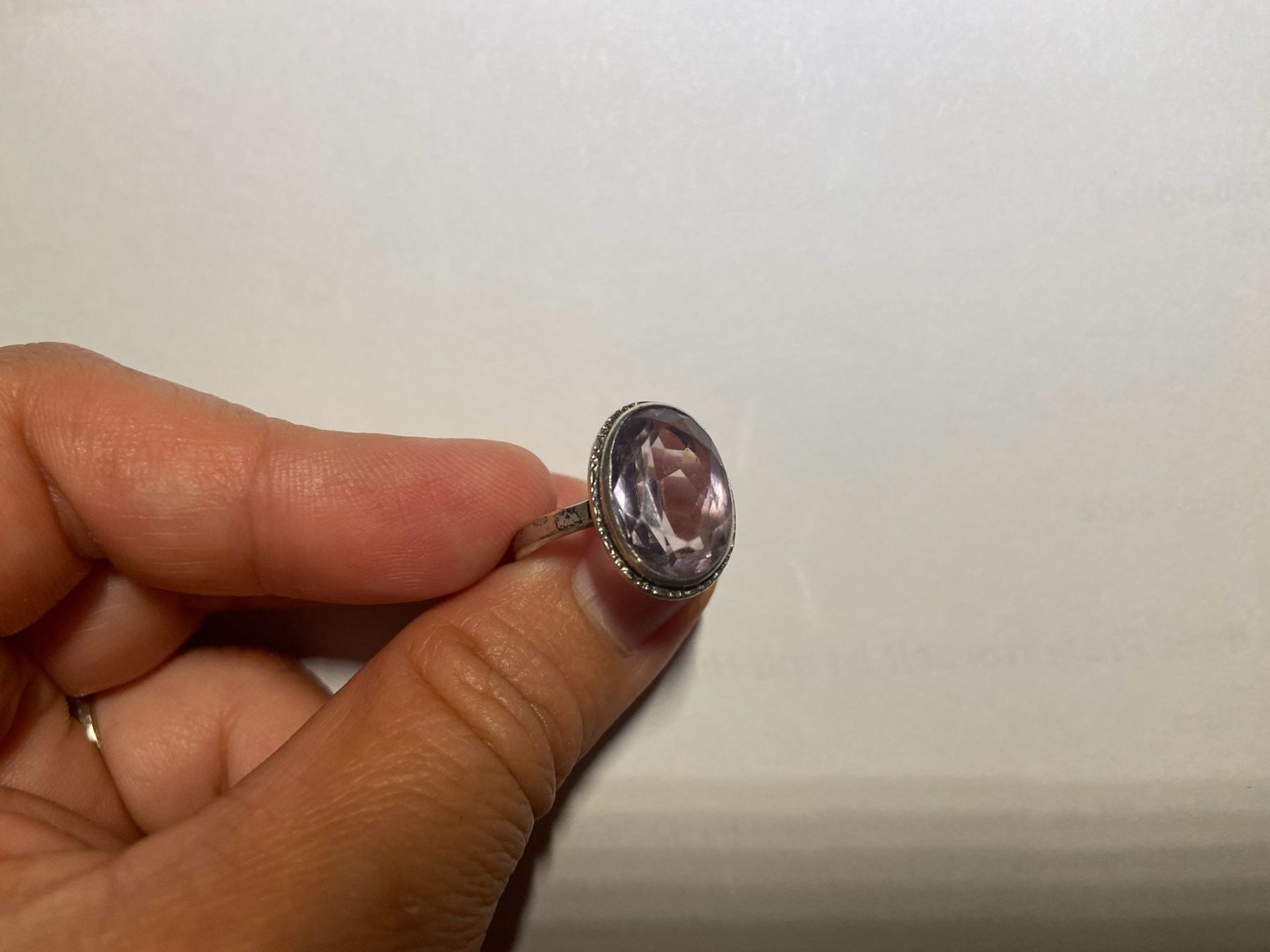 Anelli: Art Deco Amethyst Silber Ring mit Stempel 1930 – Usato da Niederhasli venduto da YHHC 7