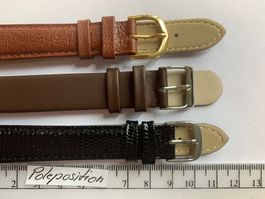 3 Stück Uhrenarmband 16mm, bracelets de montre