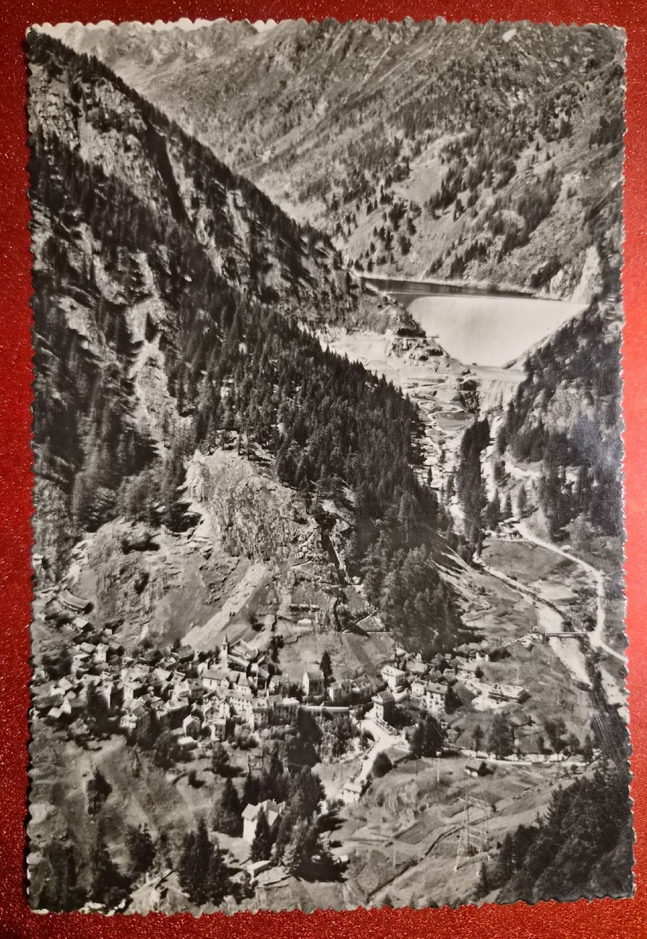Cartoline postali: Fusio TI mit Sambuco Staumauer, 1959 – Usato da Melchnau venduto da Arthurius