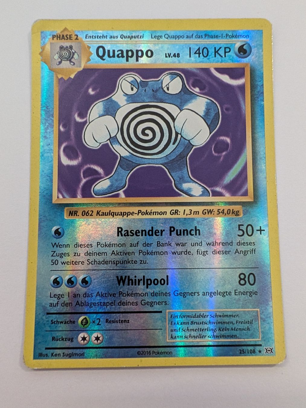 Pokémon Sammelbilder & Trading cards: Quappo – Gebraucht aus Märstetten von eri_9lt8