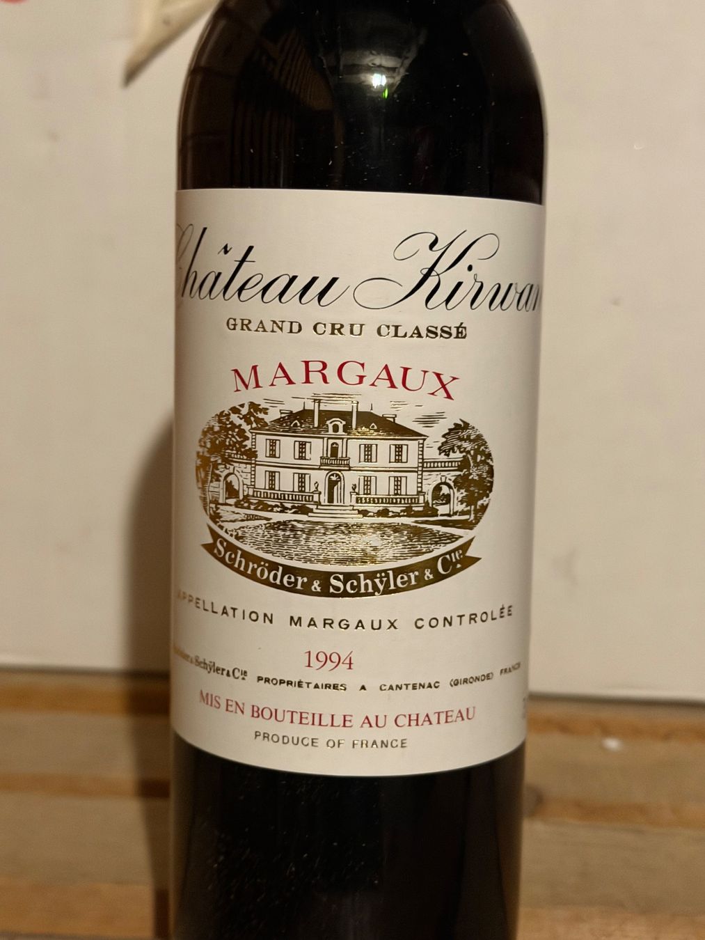 Vino: Château KIRWAN 1994 Margaux – Nuovo (secondo la descrizione) da Roche VD venduto da avediscipule 1