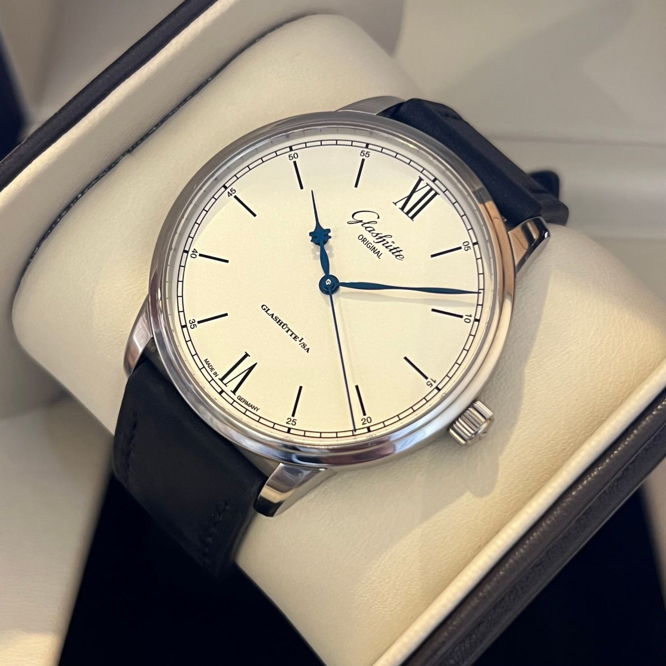 Glashütte Orologi: Glashütte Senator Full Set 1-36-01-01-02-61 – Usato da Carouge GE venduto da Watchaser 8