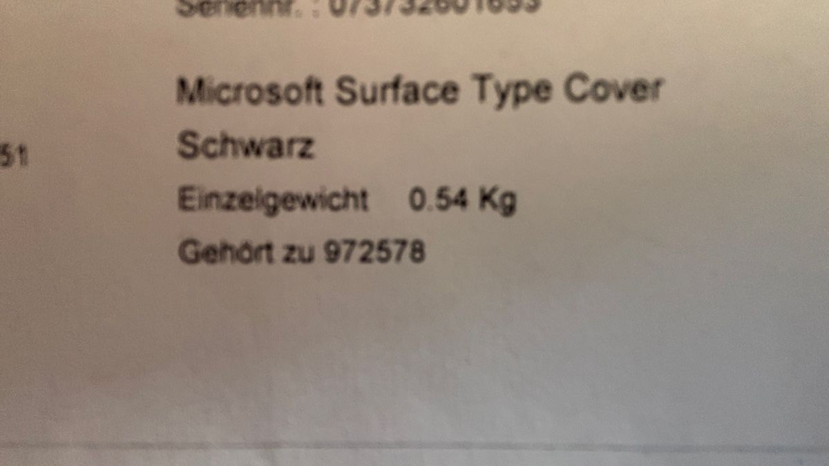 Microsoft Claviers: Microsoft Surface Pro Type Cover/Tastatur – D'occasion à Hettlingen par AidaNova 2