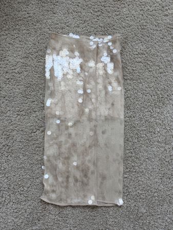Rock Reserved Pailletten beige Grösse XS neuwertig