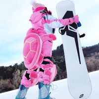 Hüftschutz zum Snowboarden – Schildkröte (Pink) - L