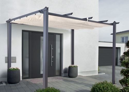 Tende & Padiglioni: Pavillon  Pergola Aluminium Luxor beige – Nuovo e nell'imballaggio originale da Herbertingen venduto da jet-line-e-trade 6