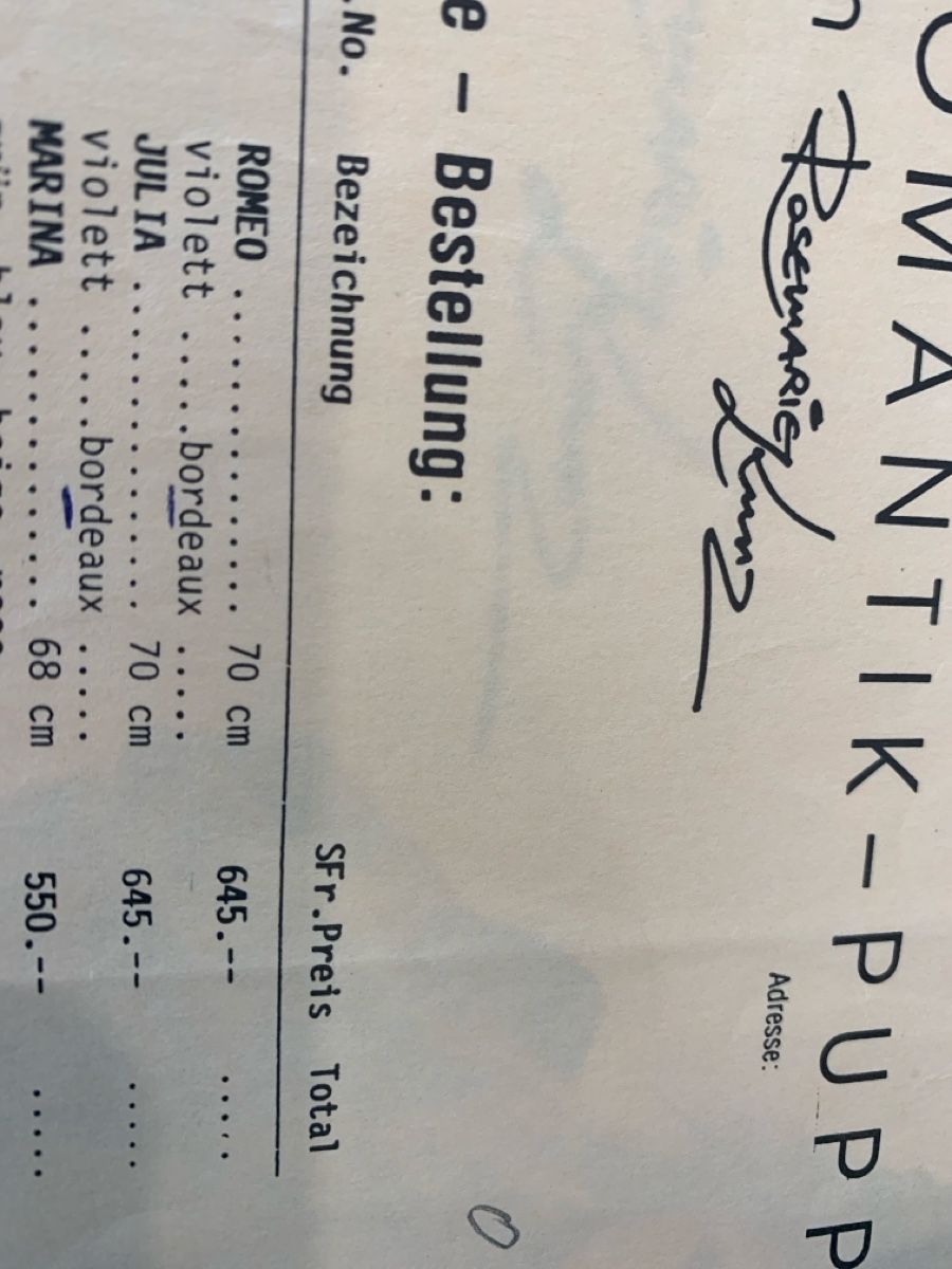 Bambole: Puppe Julia von Rosmarie Kunz – Nuovo e nell'imballaggio originale da Murgenthal venduto da Padoni60 2