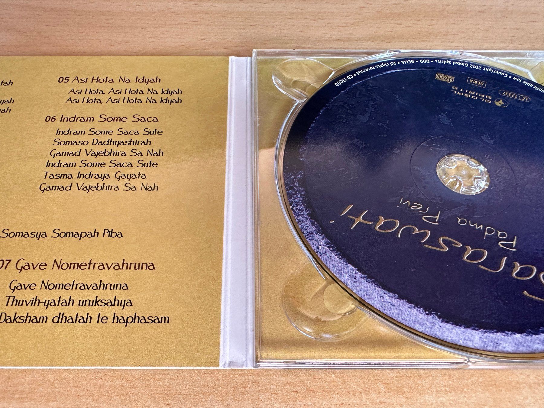 CD: Padma Previ - Saraswati – Usato da Rikon im Tösstal venduto da Alpenmutz 2
