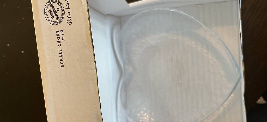 Servierplatten: SCHALE CUORE ? GROSS Glasi Hergiswil – Gebraucht aus Flueh von AF74 1