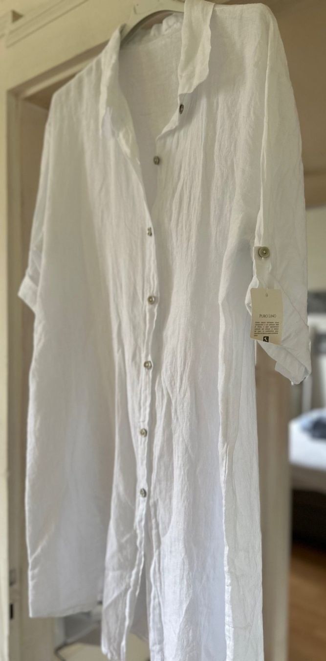 Camicette: LONGUE CHEMISE EN LIN!! M – Nuovo e nell'imballaggio originale da Locarno venduto da NicoNion 1