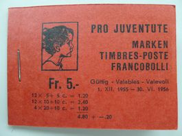 1955, Pro-Juventute-Heftchen Nr.4 ** ungestempelt, Kat: 110