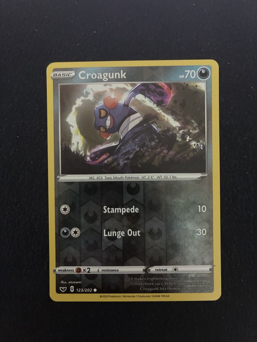 Pokémon Carte collezionabili: SWORD & SHIELD # 123 CROAGUNK – Nuovo (secondo la descrizione) da Taverne venduto da nad02026