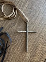 Kreuz Anhänger mit Swarovski Steinen, Modeschmuck