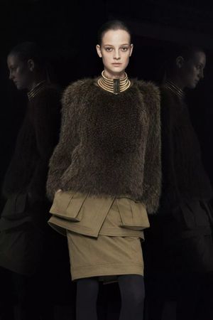 BALMAIN echt Pelz Pullover Sweater Dress Fur knitted