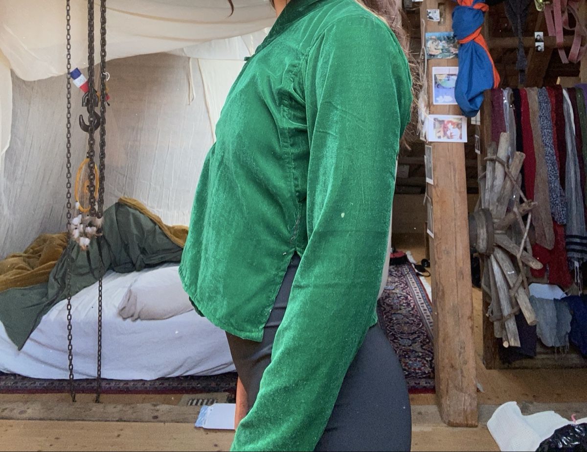 Giacche: Samt Designer Jacke aus Nepal zum binden – Usato da Rehetobel venduto da Norea69 2