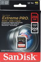 SanDisk Extreme PRO 256GB 4K SDXC UHS-I Card OVP NEU