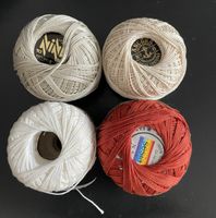 4 Knäuel Baumwollgarn