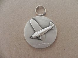 Medaille Flugzeug Flug ca. 1975 Huguenin
