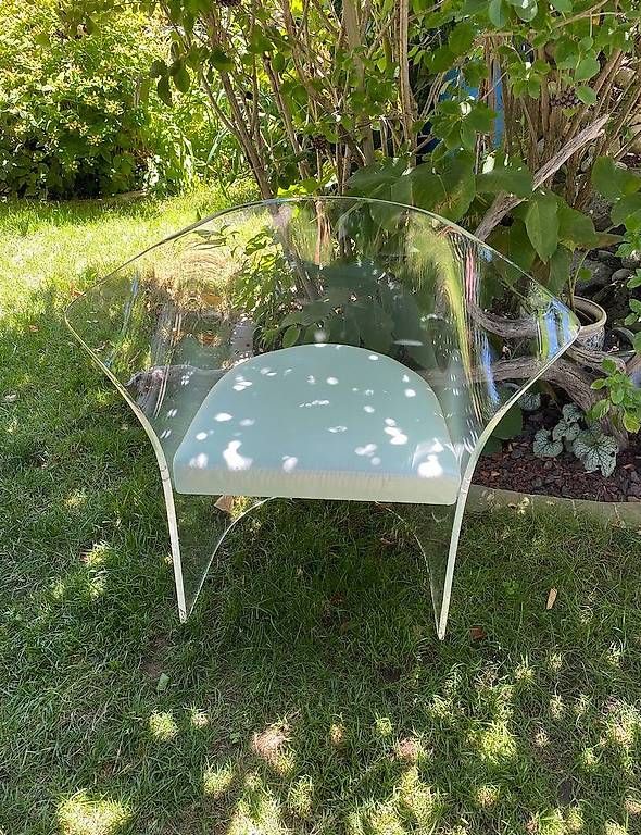Sessel: Fauteuil en plexiglas vintage – Gebraucht aus Font von Etvous 1
