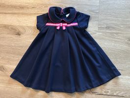 Jacadi Paris Kleid, Grösse 81cm/18M, Marineblau/Rosa🎀 Top