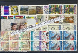 1993 Liechtenstein, Viererblockjahrgang, ET - Stempel