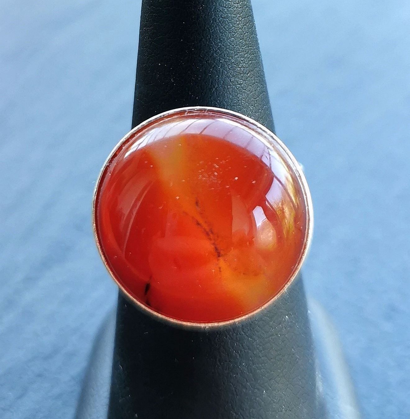 Anelli: Bague Cornaline et argent 925 – Nuovo e nell'imballaggio originale da Veyrier venduto da Leilazizou
