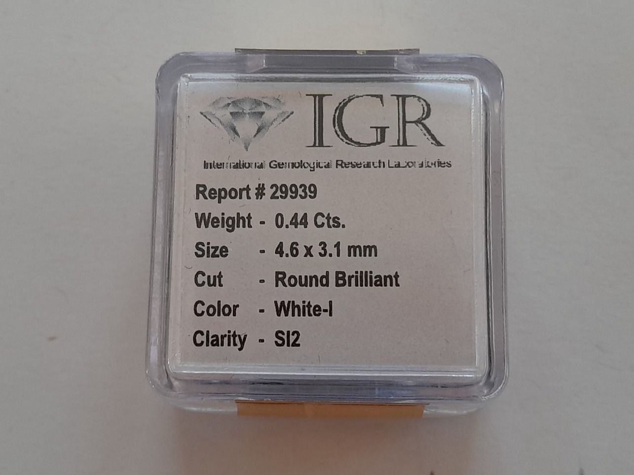Pietre preziose: 0.44 cts. CERTIFIED Diamond SI2 White-I – Usato da Aarau venduto da Reto_BA_01 5