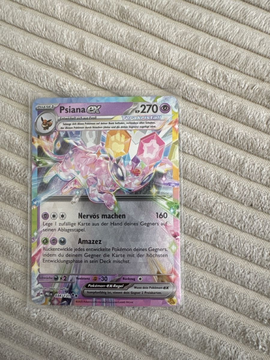 Pokémon Carte collezionabili: Psiana EX 034/131 DE – Usato da Wettingen venduto da Dario914