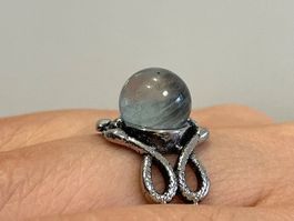 100 % echter Aquamarin-Ring – Edelsteinring