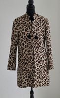  H&M Damen Mantel Leo Muster Baumwolle braun schwarz Gr.S