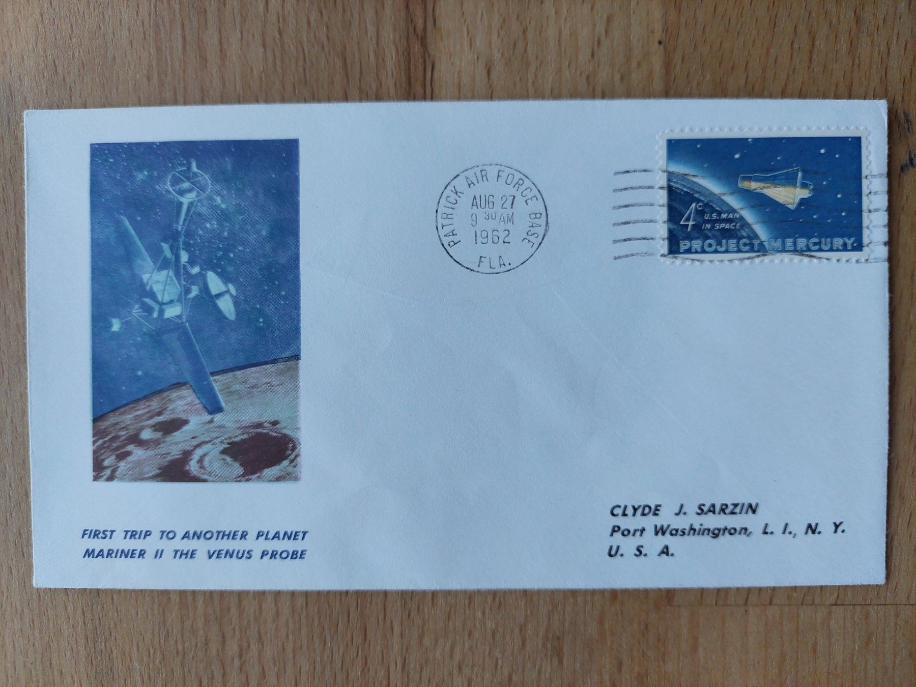Alle Briefmarken: Alter Brief Project Mercury 1962 – Gebraucht aus Obfelden von Foto_Bild_Kunst_Buch