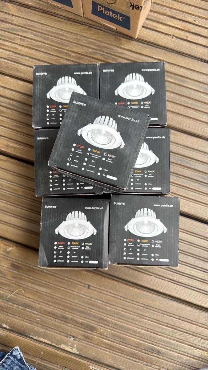 Lampade: 7x Sunny LED Einbaustrahler, dimmbar, neu – Nuovo e nell'imballaggio originale da Thusis venduto da Metti84