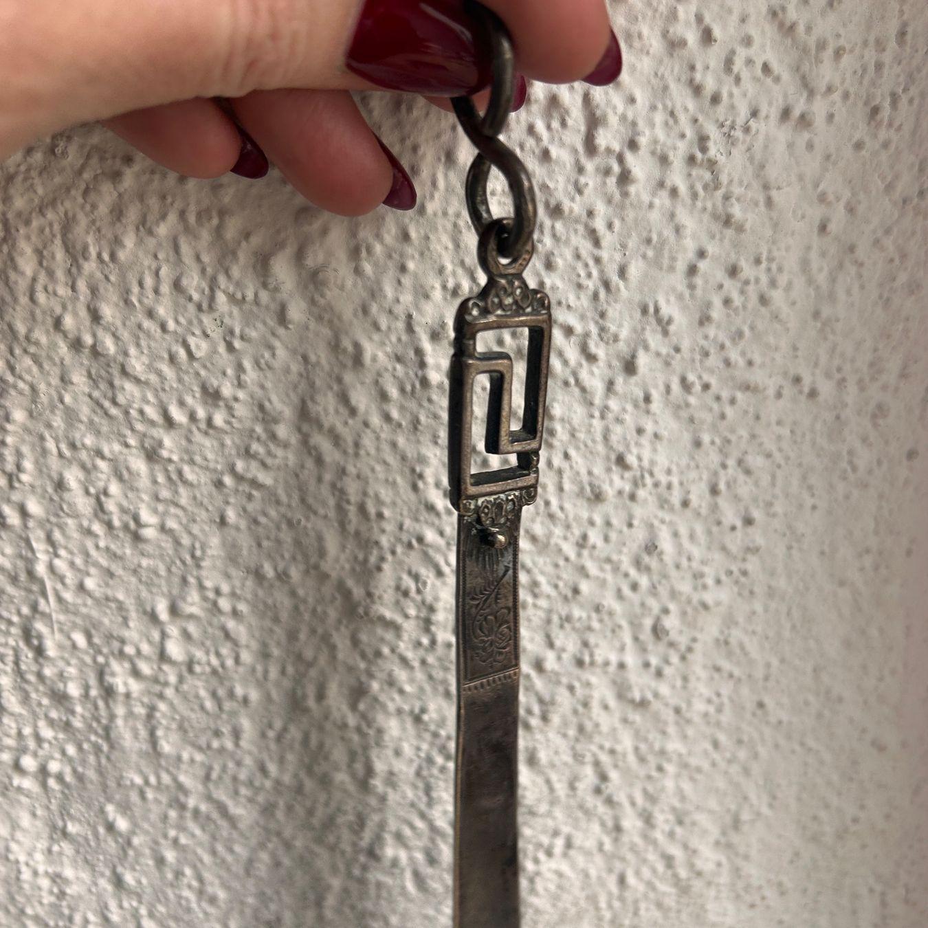 Altro materiale per ufficio: Antiker Briefoeffner/Papiermesser (silber) – Usato da Basel venduto da bellespirit 6