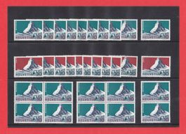 1965  Matterhorn  LOT 11 Sätze + 9x 10Rp.** Postfrisch **