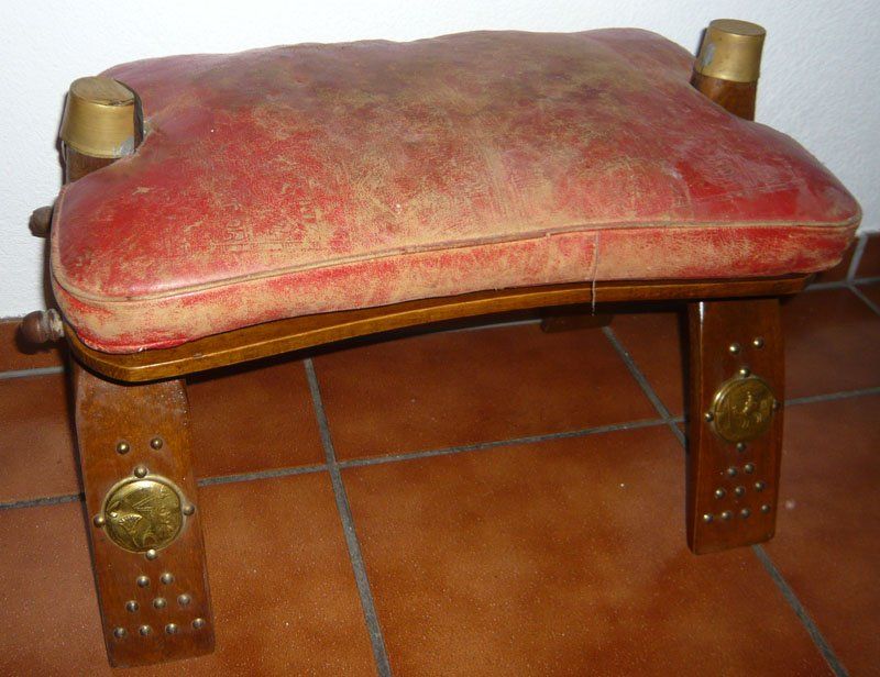 Hocker: Hocker aus Echtleder – Gebraucht aus Ruggell von Dolce9