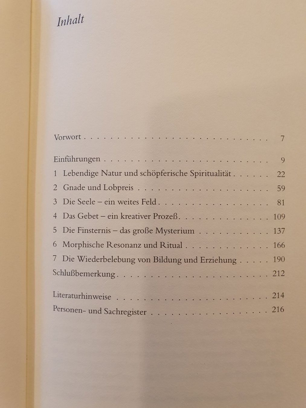 Libri: Die Seele ist ein Feld - Rupert Shedrake - Matthew Fox - O.W – Usato da Zürich venduto da loosebone 4