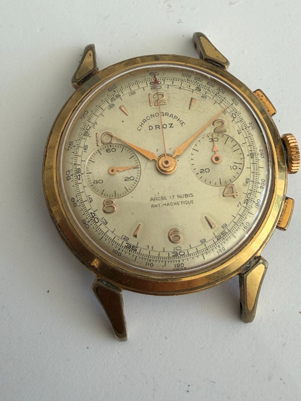 Orologi: Chronograph Droz Venus 188 – Usato da Worblaufen venduto da chronyves 5