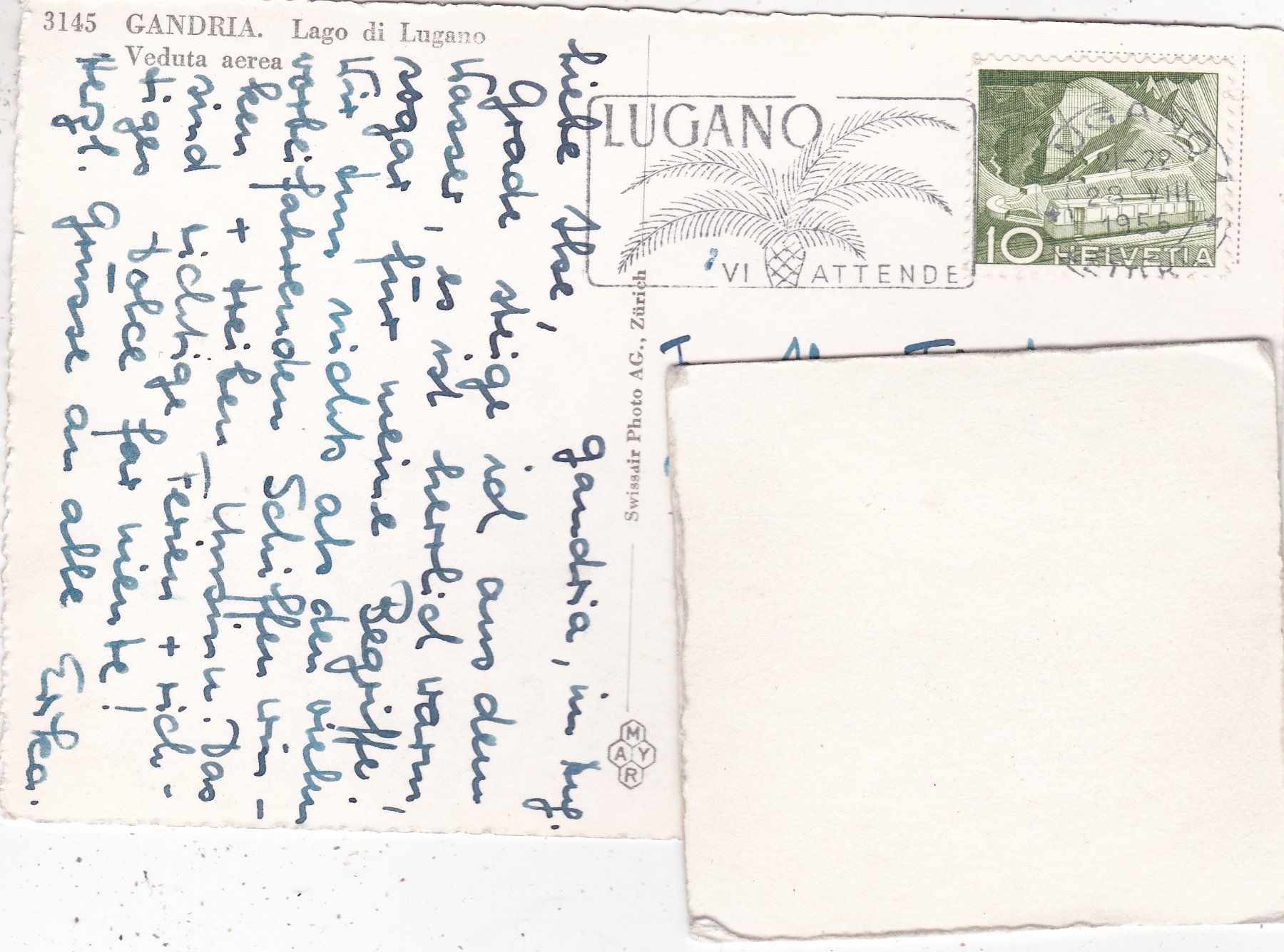 Cartoline postali: Gandria 1955 – Usato da Herisau venduto da Lisegrat2008 1