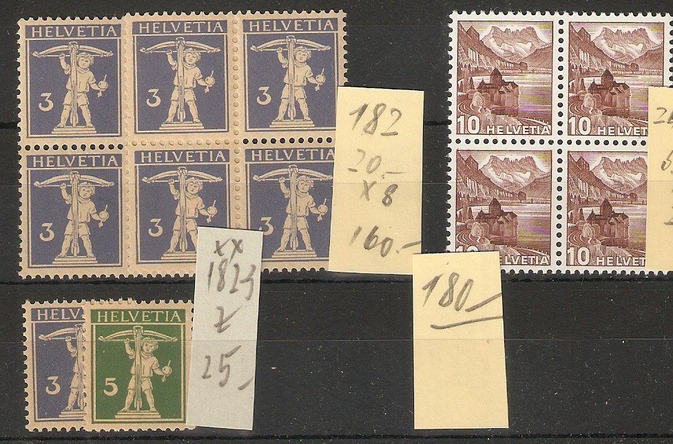 Alle Briefmarken: 14 Werte ** – Neu (gemäss Beschreibung) aus Lausanne von Whorvath